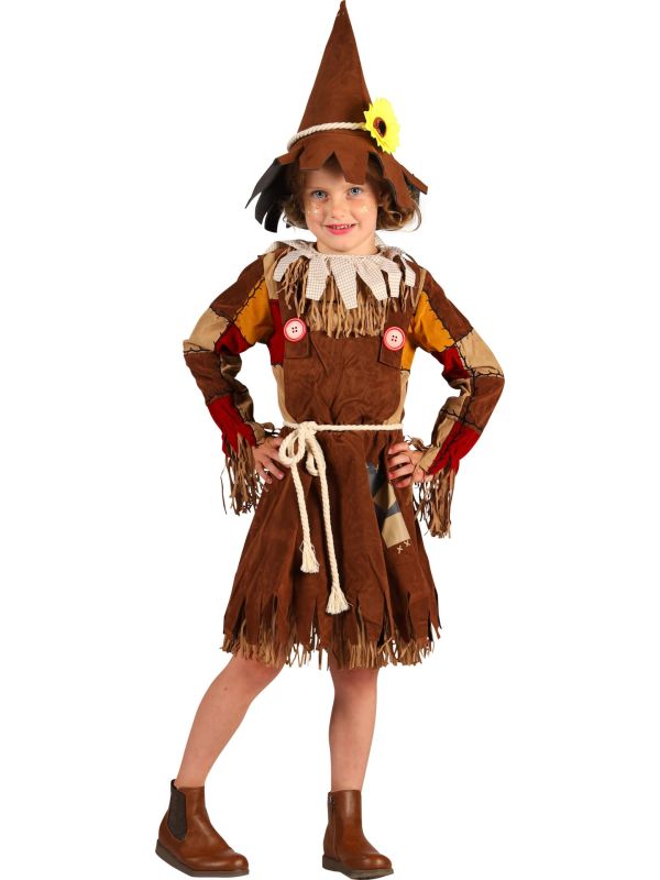 Scarecrow Jurk Meisjes Bruin Halloween