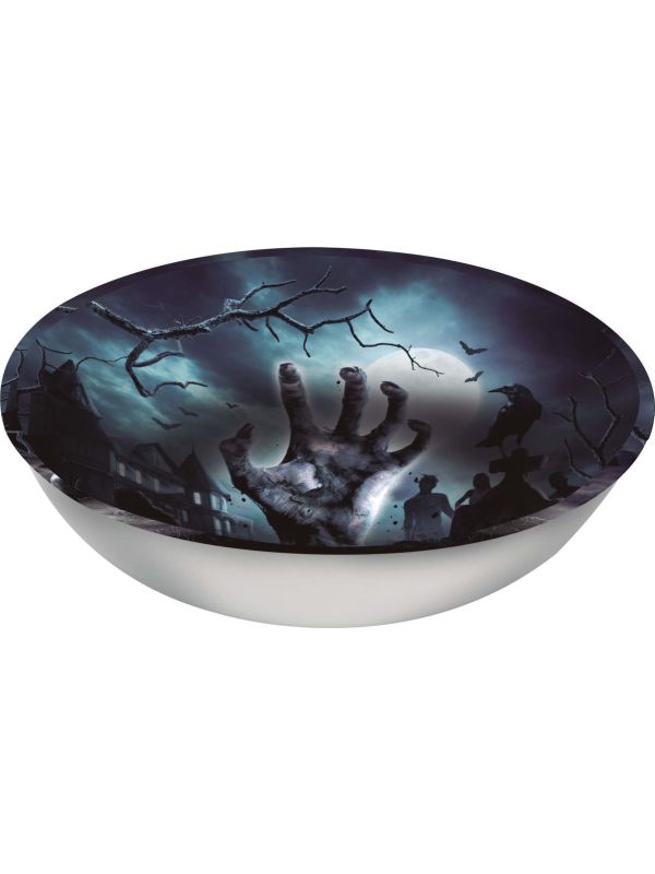 Schaal kerkhof 27 x 9 cm halloween