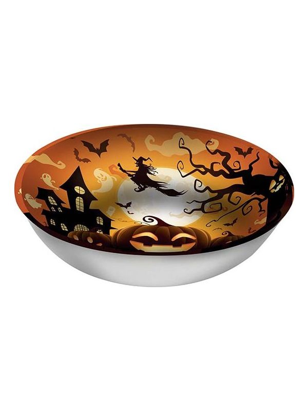 Schaal pompoen 27 x 9 cm halloween