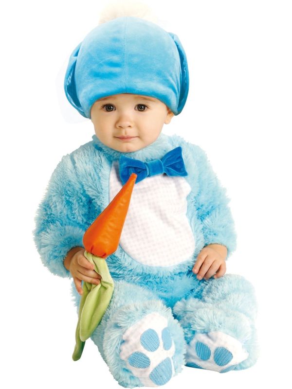 Schattig Baby Konijnenkostuum Blauw