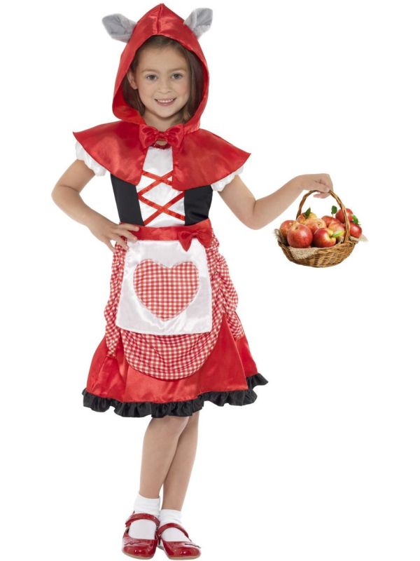 Schattig roodkapje meisjes jurkje main product photo