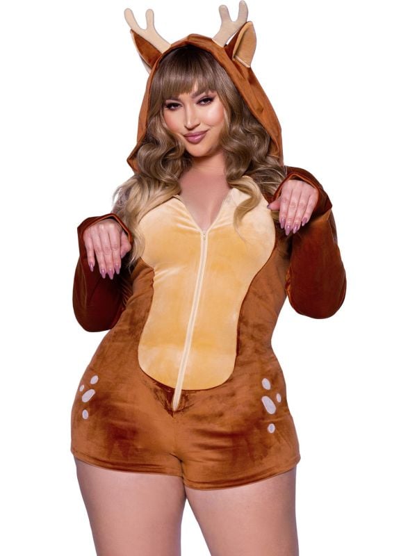 Schattige plus size hert romper dames main product photo