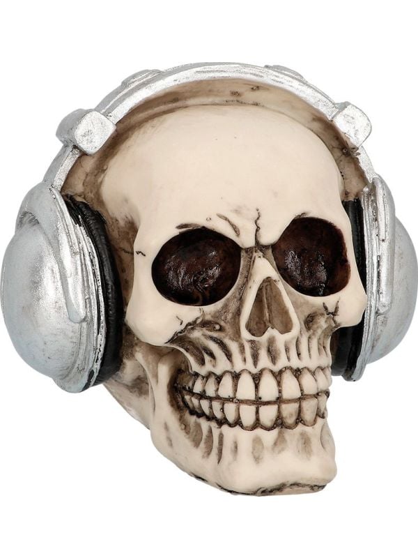 Schedel Koptelefoon Halloween Decoratie