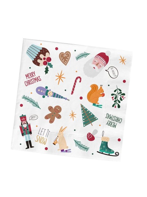 Servetten Kerstsymbolen main product photo