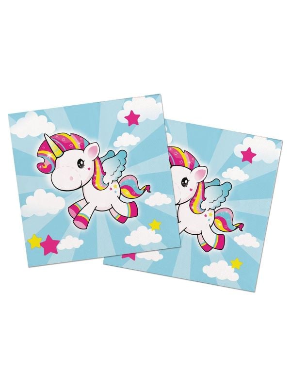 Servetten unicorn kinderfeestje 20 stuks