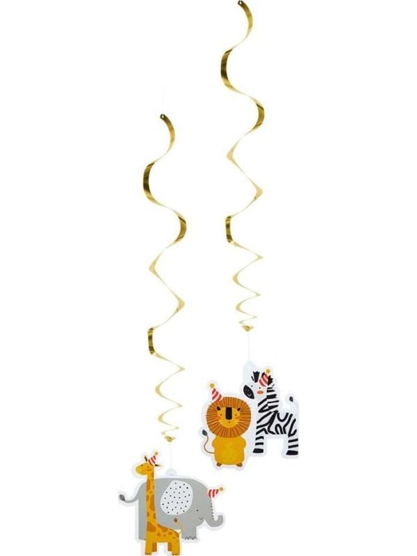 Set van 2 Safari Decoratieswirls 85cm