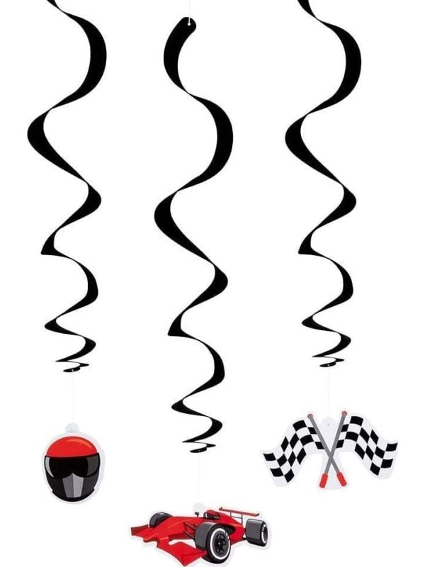 Set van 3 Formule 1 Decoratieswirls