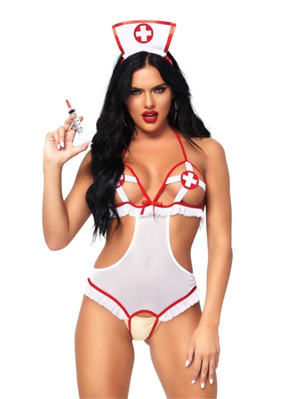 Sexy verpleegster lingeriekostuum dames main product photo