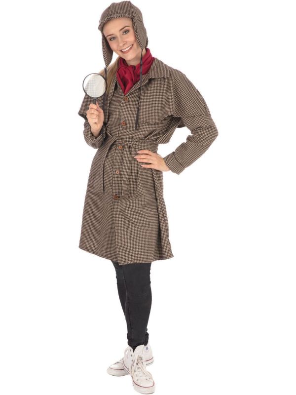 Sherlock Holmes Detective Dames Kostuum