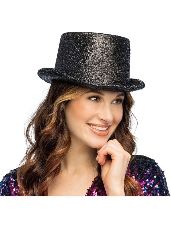 Show Hoed Glitter Zwart