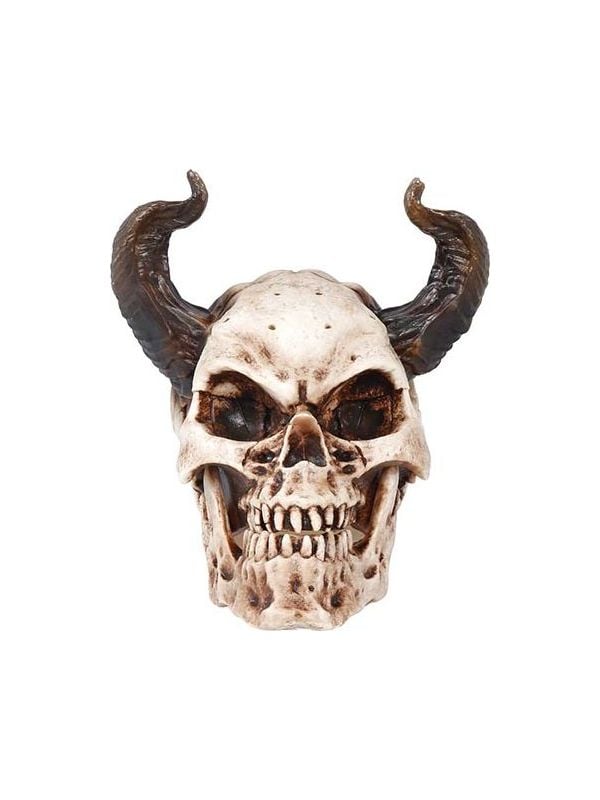 Skelet met horens halloween tafeldecoratie 20 cm