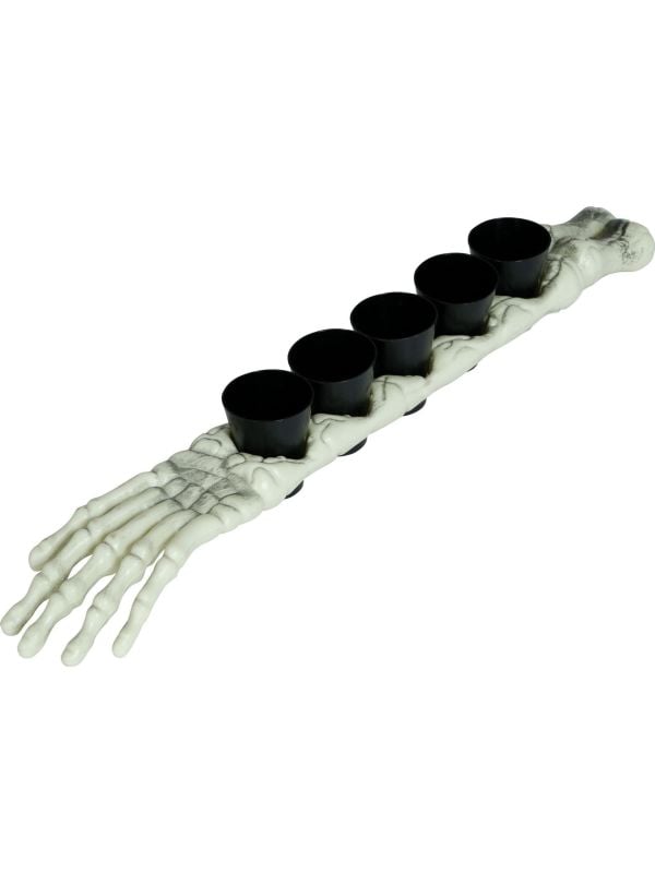 Skeletarm draagplank 5 shots 50 cm halloween