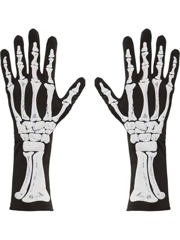 Skeletten bot handschoenen One-size-volwassenen