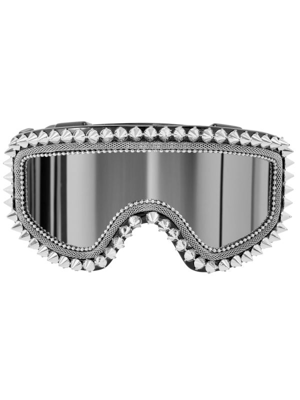 Skibril Zilver met Stekels