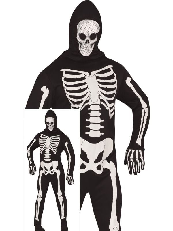 Skinsuit skelet halloween