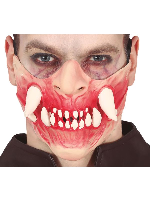 Slagtanden Halfmasker Latex Halloween main product photo