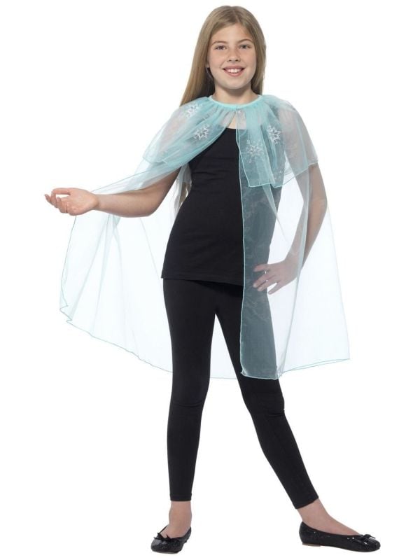 Snowflake blauwe cape main product photo