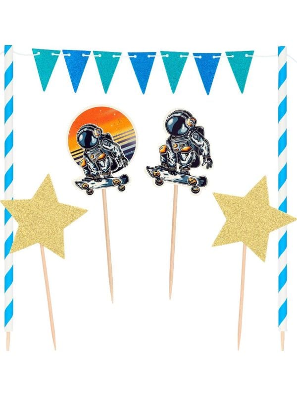 Space Party Taartdecoratie Kit