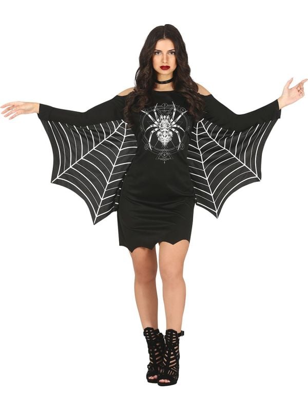 Spinnen jurk met web