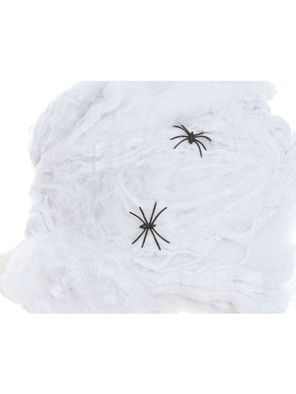 Spinnenweb decoratie met spinnen 228gr
