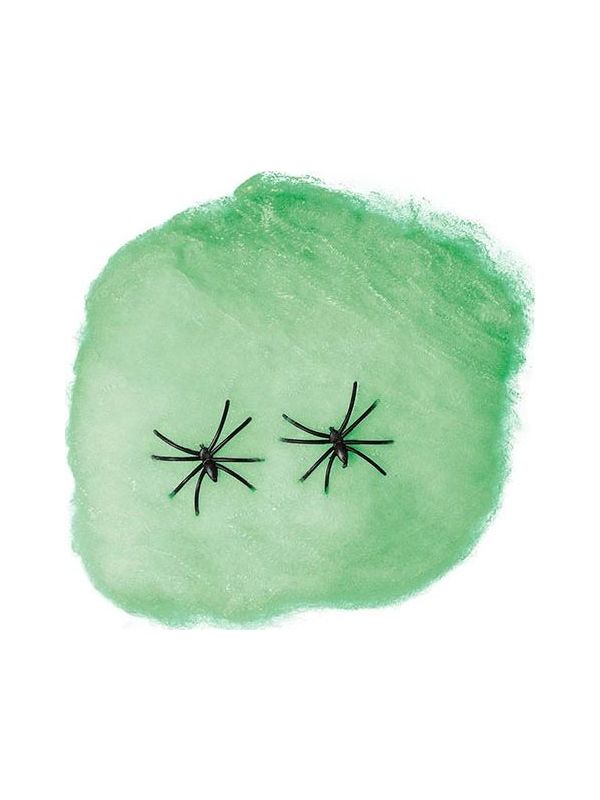 Spinnenweb Halloween decoratie groen
