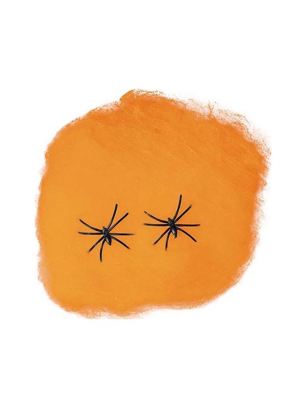 Spinnenweb Halloween decoratie oranje