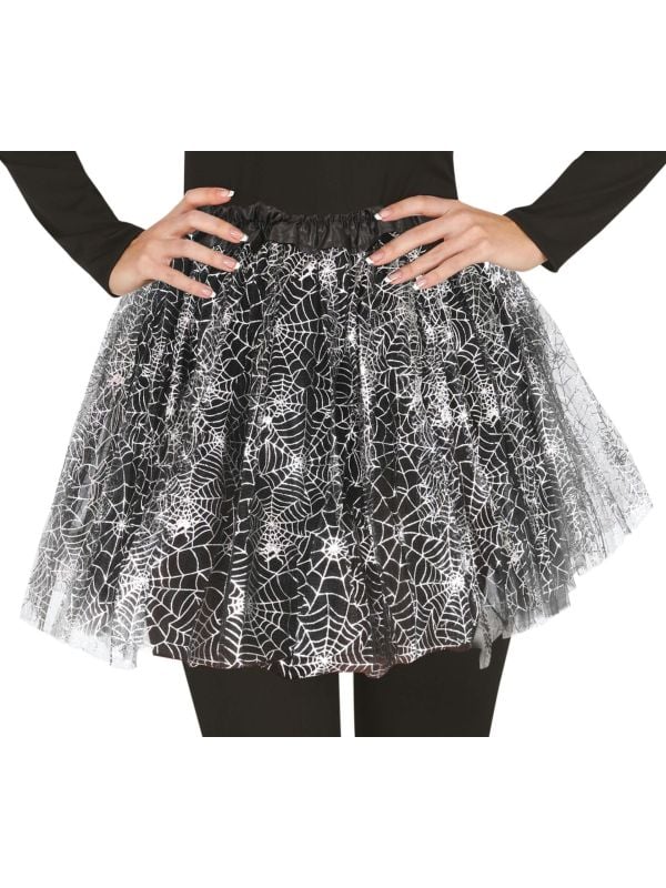 Spinnenweb tutu dames 40 cm halloween