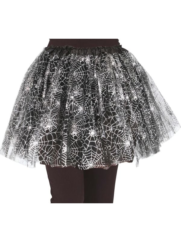 Spinnenweb tutu kind 30 cm halloween