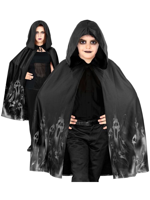 Spookcape Halloween Zwart Jongens Meisjes