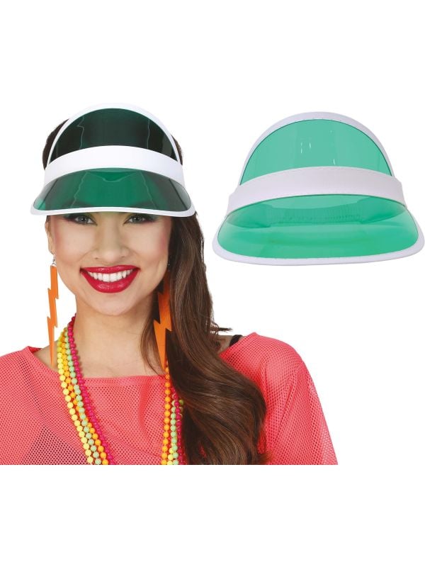 Sportieve Zonneklep 80's Groen