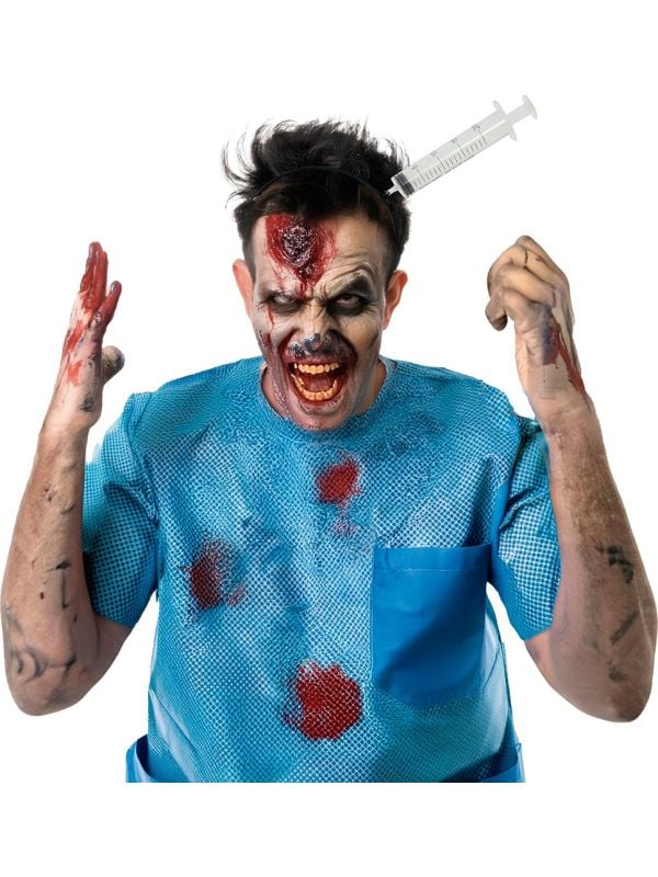 Spuit in hoofd haardband Halloween