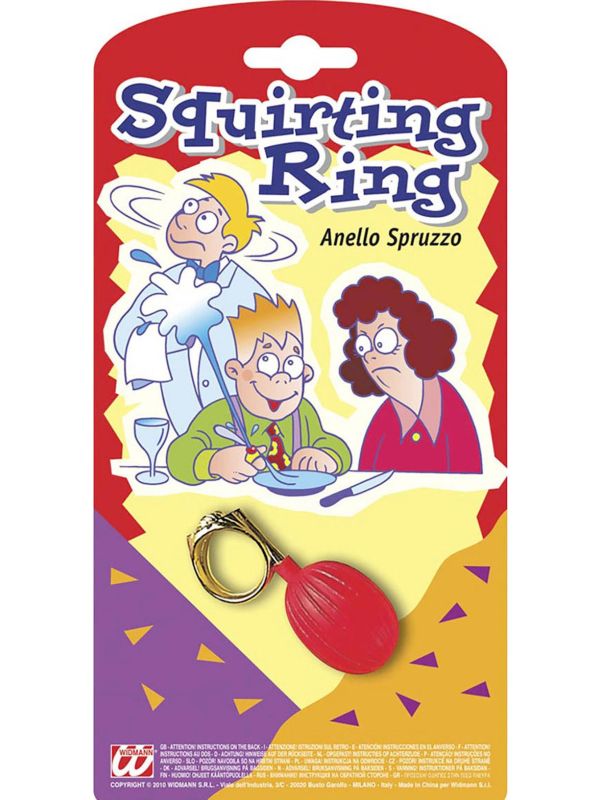 Spuitende nep ring