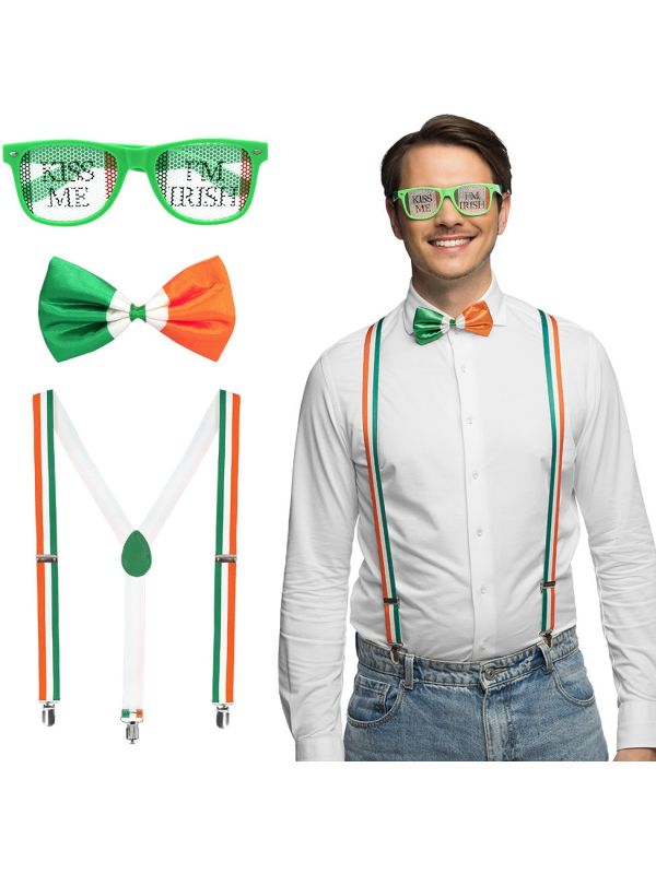 St. Patricks Day Ierland Accessoire Set Volwassenen