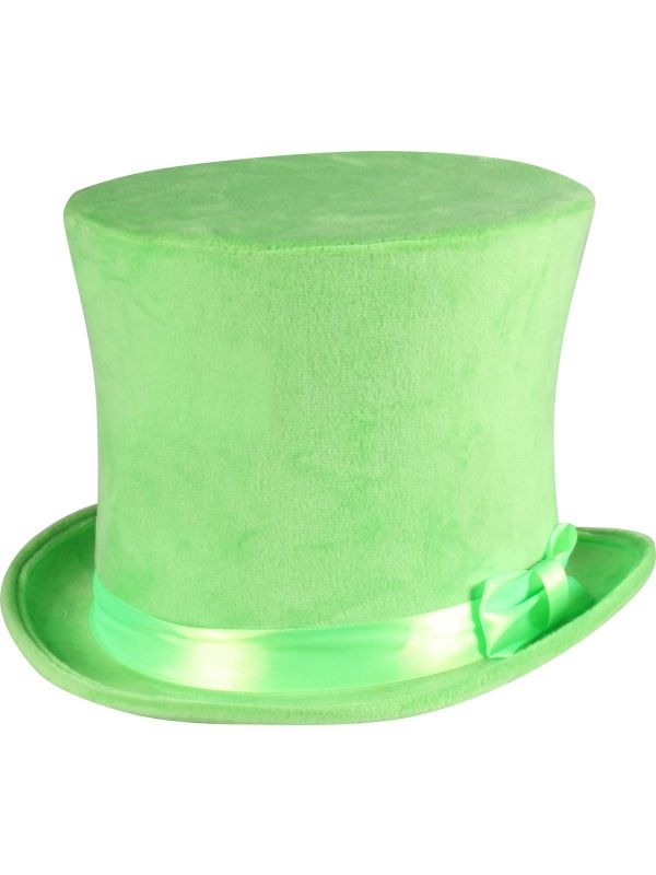 St. Patricksday Hoge Hoed Mintgroen met Strik