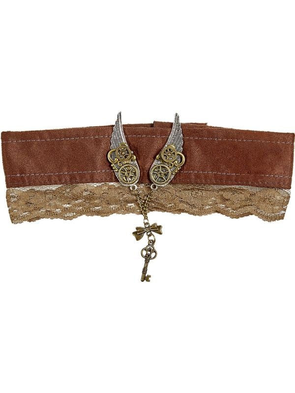 Steampunk choker ketting vrouwen