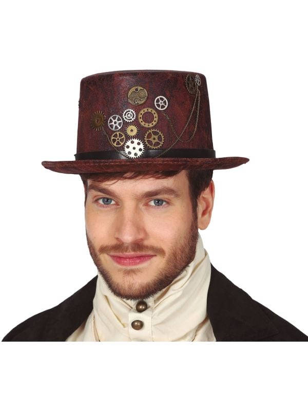 Steampunk hoed imitatieleer main product photo
