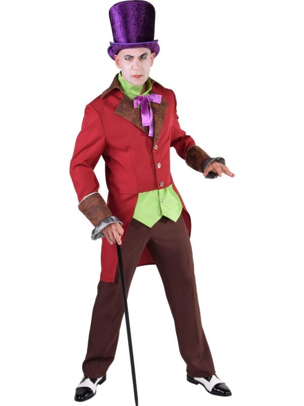 Steampunk outfit rood mannen main product photo