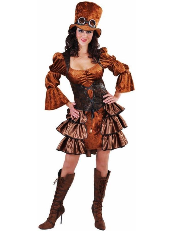 Steampunk outfit vrouw main product photo
