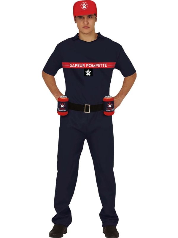 Sterke drank brandweer outfit heren