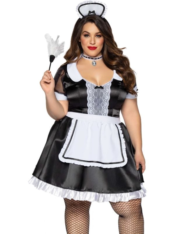 Stout kamermeisje jurkje plus size