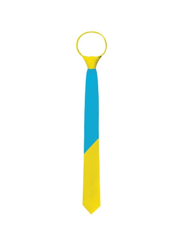 Stropdas Blauw Geel