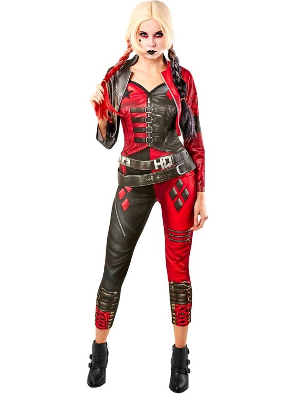 Suicide Squad Outfit Harley Quinn Rood Zwart