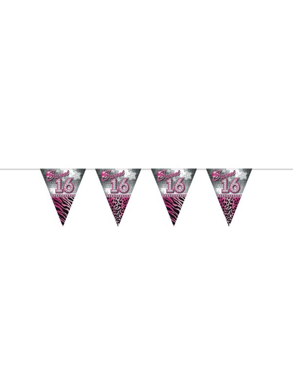 Sweet 16 verjaardag slinger 10 meter main product photo