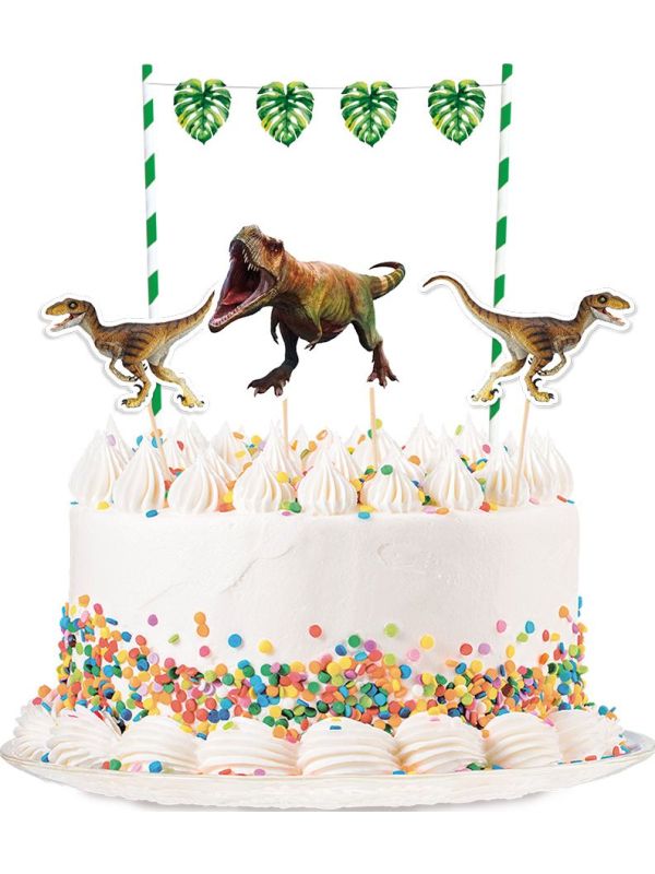 Taartdecoratie T-Rex Dino