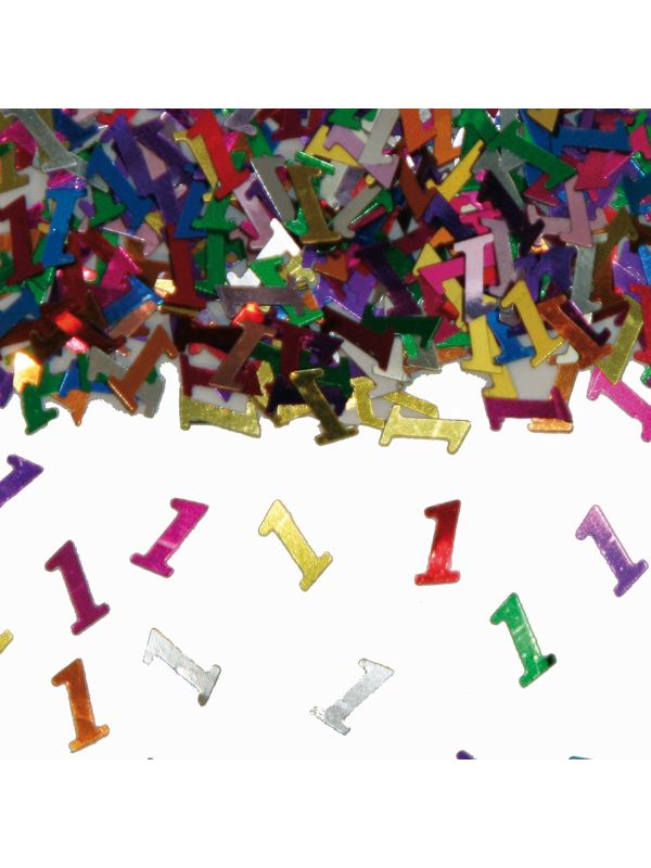 Tafeldecoratie 1 jaar verjaardag kleurrijk