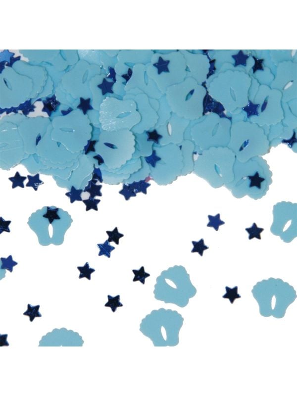 Tafeldecoratie geboorte baby blauw jongen