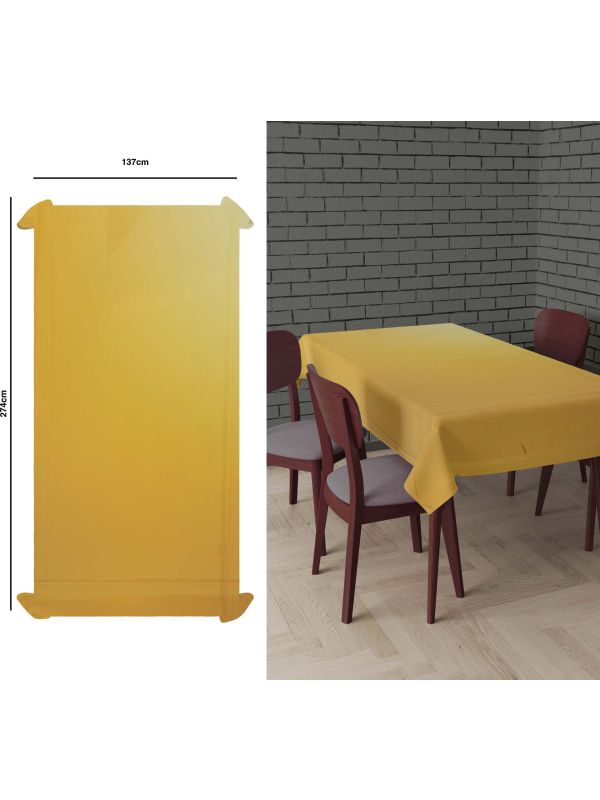 Tafelkleed Goud Metallic 137 X 274 Cm main product photo