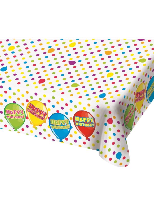 Tafelkleed happy birthday verjaardag
