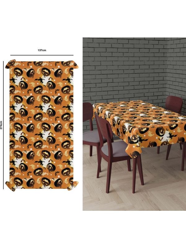 Tafelkleed pompoen 137 x 274 cm halloween