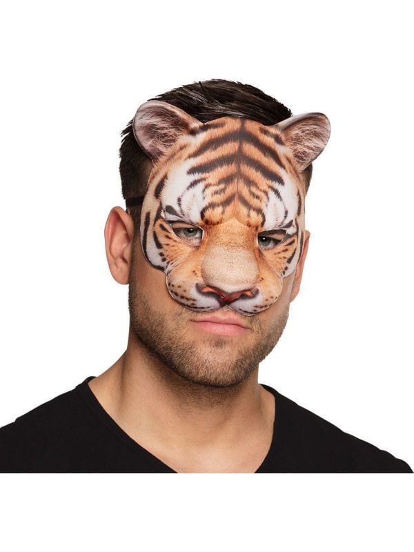 Tijger halfmasker fotorealistisch